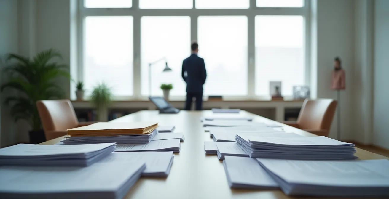 Visual metaphor showing the balance between the flexibility of choice and the complexity of administrative paperwork in insurance policies.